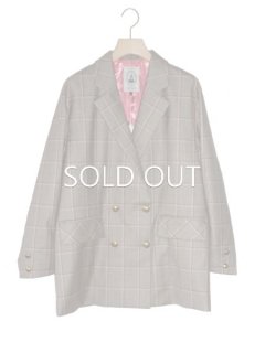 leur logette　ルールロジェット funny check wool jacket★sale
