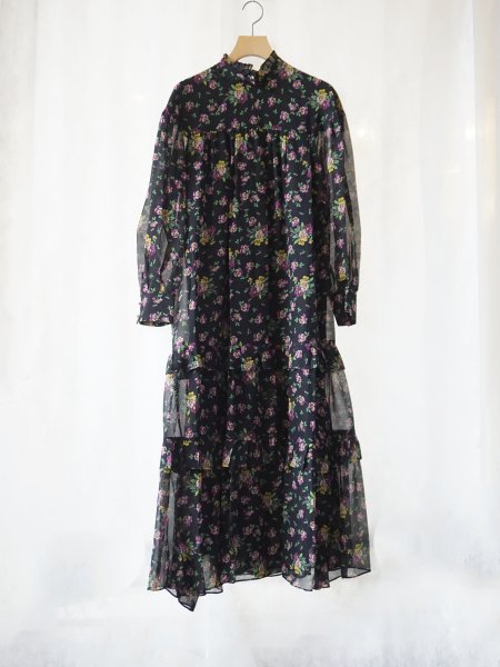 leur logette ルールロジェット motif flower print dress BK- BELA VISTA  Since1989-正規販売店・通販・送料無料10000円（税別）以上