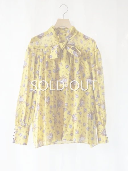 leur logette ルールロジェット motif flower print blouse YE- BELA