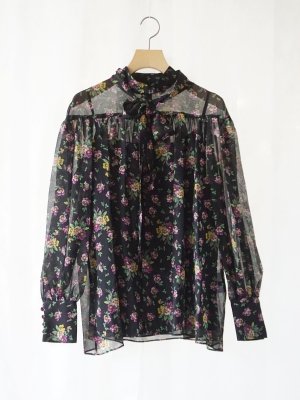 leur logette ルールロジェット motif flower print blouse BK- BELA