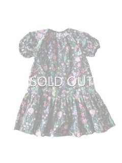 leur logette  KIDS 롼åȥå dress BK-flower