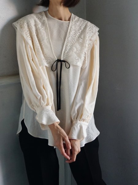 leur logette ルールロジェット Wrinkle cupra silk big blouse - BELA