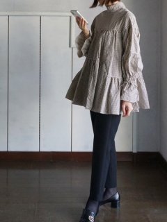 leur logette　ルールロジェット Theater check blouse★