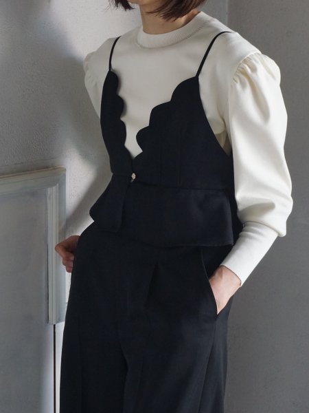 leur logette ルールロジェット Tuxede wool jumpsuit- BELA VISTA