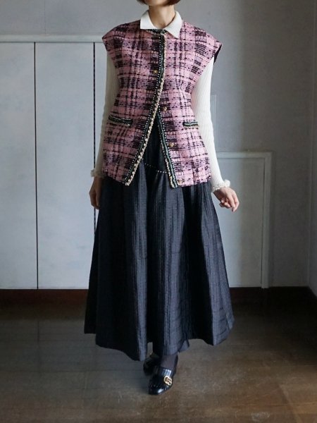 ルールロジェットマリアケント社 ツイード スカート サイズ1 - ロング 