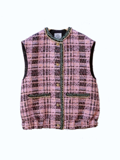 leur logette롼å MALHIA KENTTWEED VEST PK 