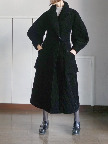 AKIKOAOKIアキコアオキ Genbu coat velvet quilt- BELA VISTA Since1989 ONLINE SHOP