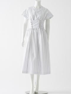 AKIKOAOKI  corset dress (blue stripes) sale