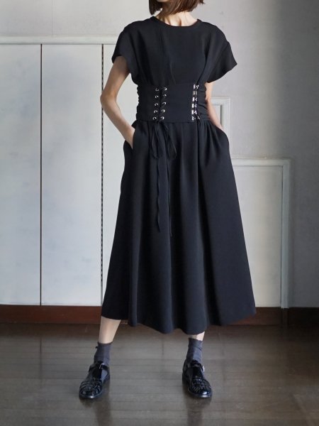 AKIKOAOKI アキコアオキ corset dress (BK)- BELA VISTA Since1989 