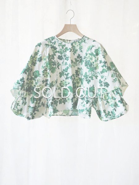 leur logette ルールロジェット vintage flower satin top- BELA VISTA 