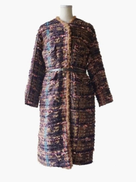 leur logette ルールロジェット craft tweed coat (MALHI KENT)- BELA