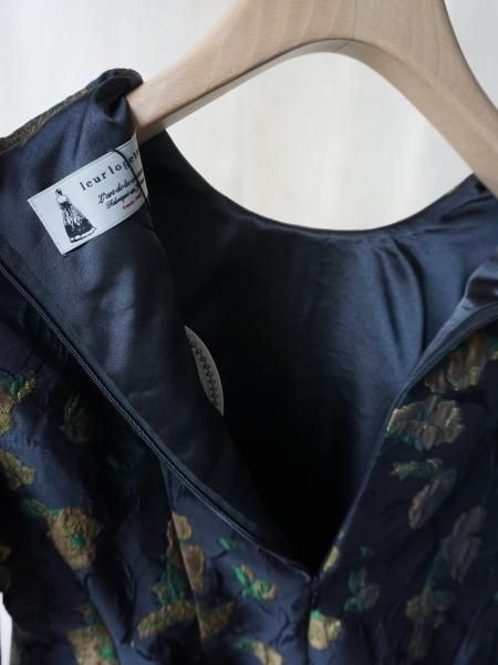 leur logette ルールロジェット flower jacquard top BK- BELA