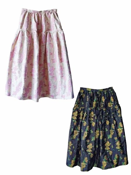 leur logette　ルールロジェット flower jacquard skirt- BELA VISTA Since1989-正規販売店