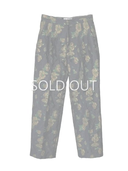 leur logette ルールロジェット flower jacquard pants BK- BELA VISTA