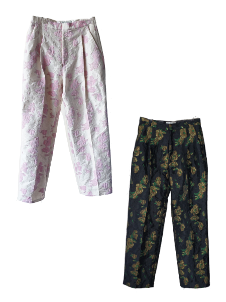 leur logette ルールロジェット flower jacquard pants- BELA VISTA