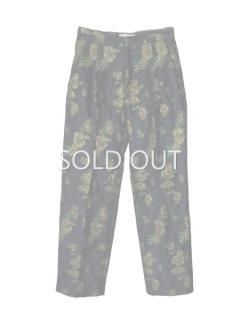 leur logette롼å flower jacquard pants BK