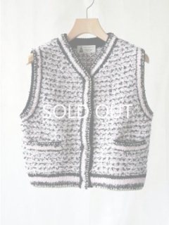 leur logette　ルールロジェットFancy wool vest PK★sale20%off