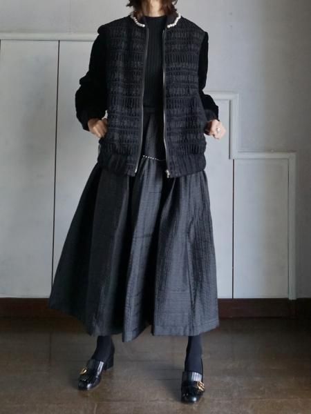 ビアンカ　leur logette ツイード　コート leur logette ルールロジェットchateau jacquard blouson BK