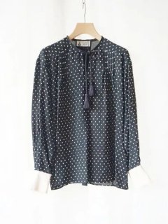 leur logette 롼å Dot georgette  blouse