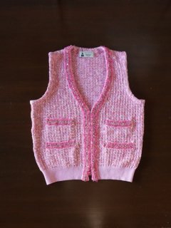 leur logette ルールロジェット Tweed knit vest