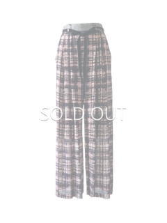  leur logette 롼å shadow check print pants