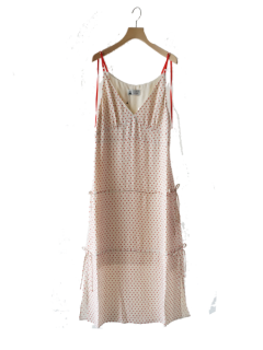 leur logette 롼å Dot georgette  camisole dress OFWsale30%OFF