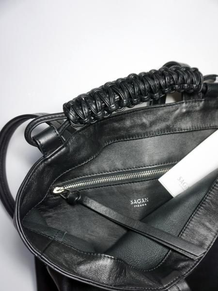 SAGAN Vienna サガン ヴィエンナ GRAPE PAZAR BOOK TOTE (BLACK