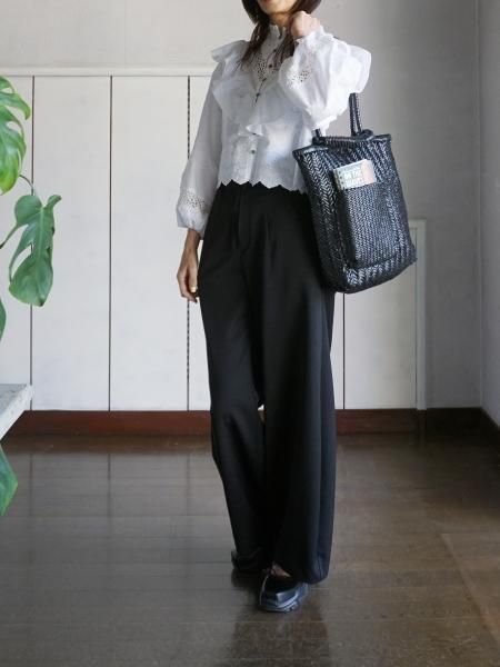 SAGAN Vienna サガン ヴィエンナ PAZAR BOOK TOTE woven Black- BELA