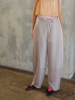 leur logette 롼åcherry rose cupra print pants