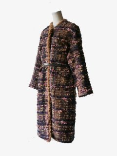 leur logette롼å craft tweed coat (MALHI KENT) sale