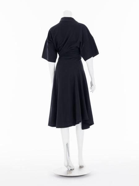 AKIKOAOKI ブラック シャツドレス　新品タグ付き AKIKOAOKIアキコアオキtwisted polo- BELA VISTA Since1989