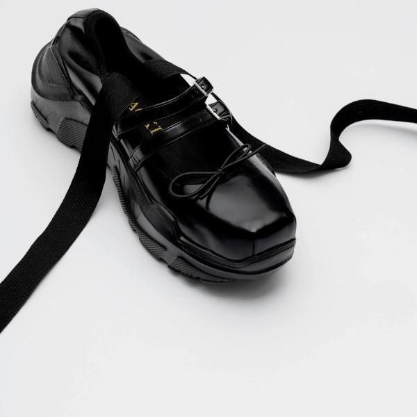 AKIKOAOKI シューズ Giselle Mesh BK×BK アキコアオキ GlitterBlack_NEW_noribbon_1024