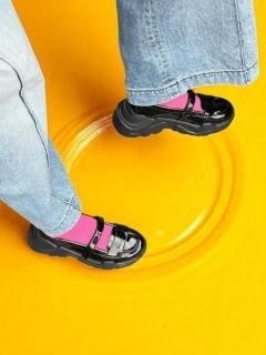 AKIKOAOKI shoes 塼Petit  patent black sale 50%off