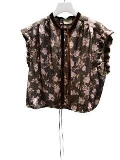 ͽ leur logette 롼å room flower cupra print top