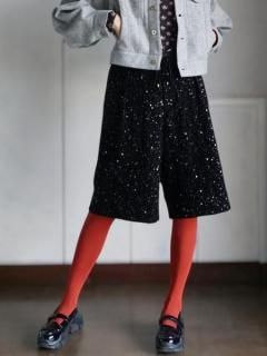 leur logette 롼å velour spangle short pants