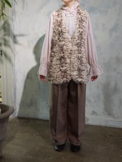 leur logette 롼å paint fringe vest