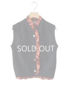 leur logette �롼��������å�cashmere strech vest BK