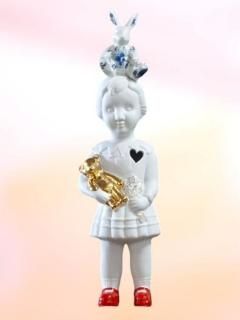 Lammers en Lammers  Pupke with Big rabbit Delfts-blue ʥǥեȥ֥롼ӥåȡ