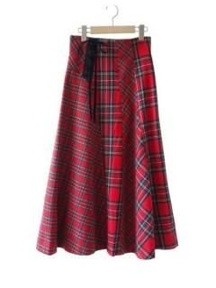 leur logette 롼å  check skirt-