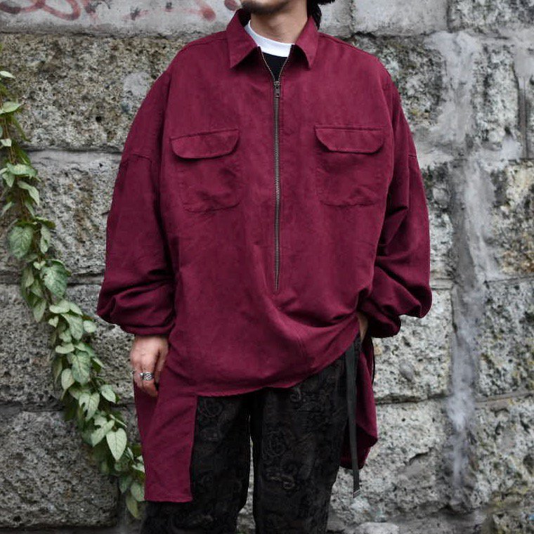 ナナナナサーカ( 77circa ) circa make adjustable width shirt red