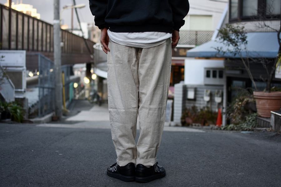 (burlap outfitter) track pant linen