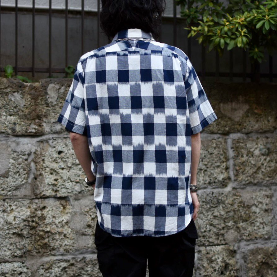 ( POST O'ALLS ) NEUTRA 3 S/S IKAT CHECK TYPE2