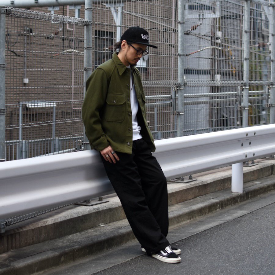 ( dead stock military )  BW  COTTON WORK PANTS