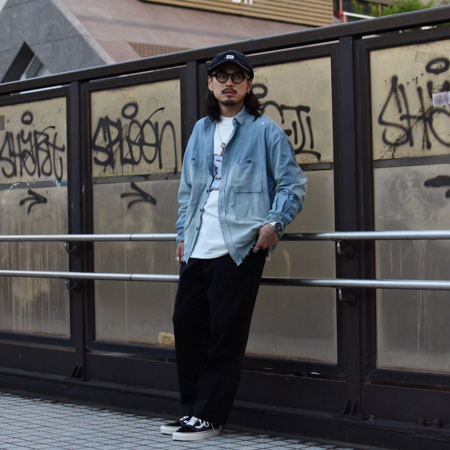  ( H.UNIT ) CHAMBRAY BIG POCKET WORK SHIRT