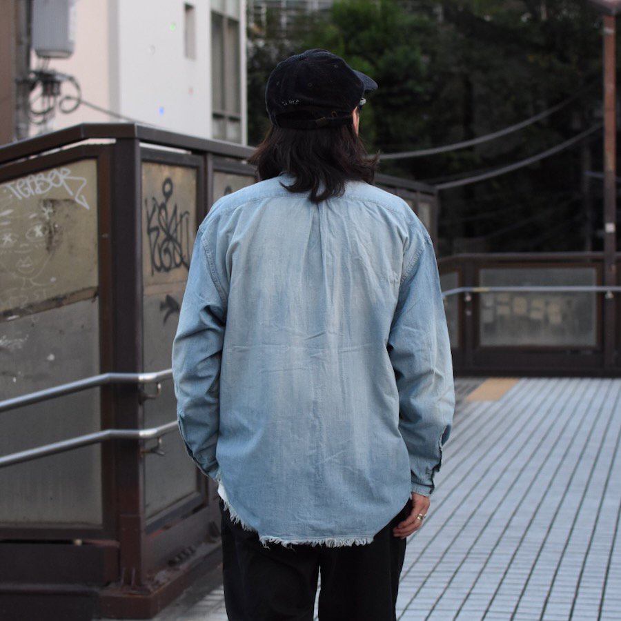  ( H.UNIT ) CHAMBRAY BIG POCKET WORK SHIRT