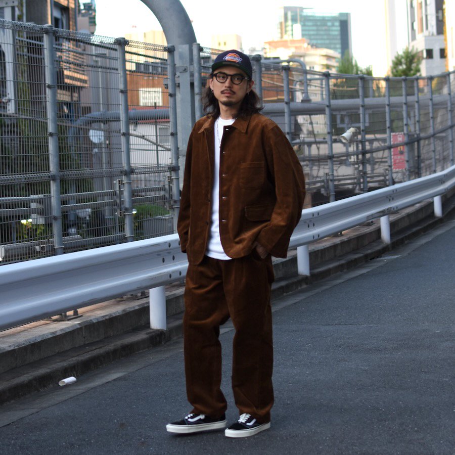 ( H.UNIT ) CORDUROY TWO TUCK TROUSERS