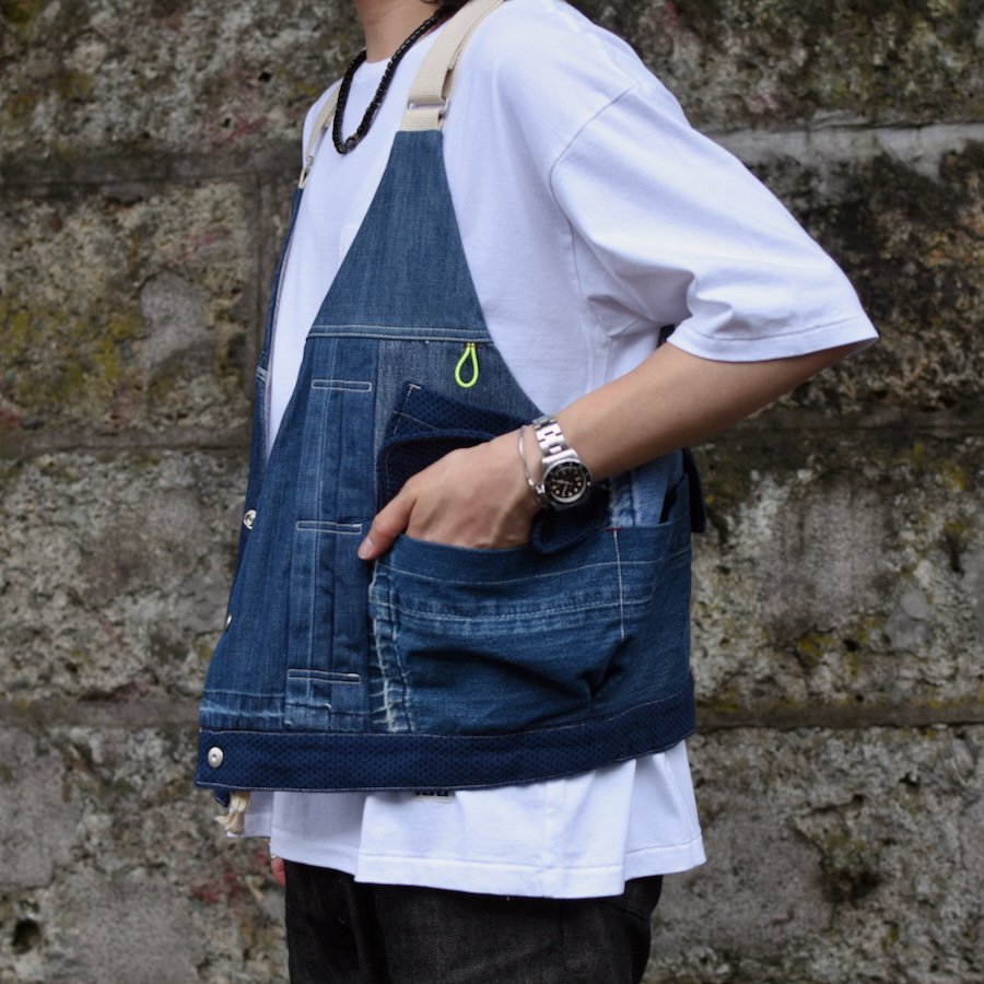  ( masterkey ) Encinitas Levi's DENIM REMAKE OVER VEST