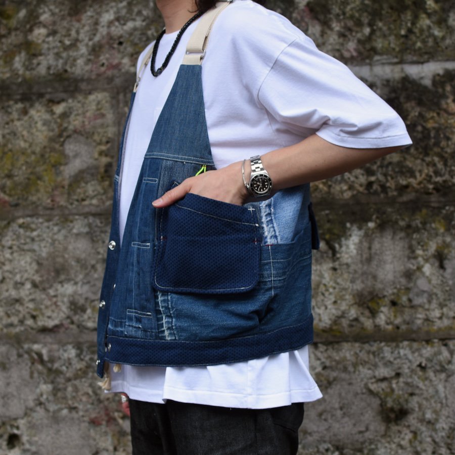  ( masterkey ) Encinitas Levi's DENIM REMAKE OVER VEST