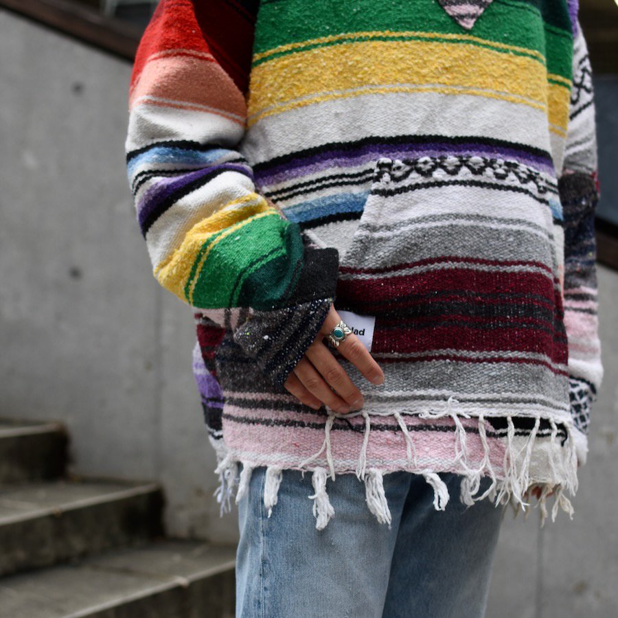 ( redad ) PATCHWORK MEXICAN RUG PARKA