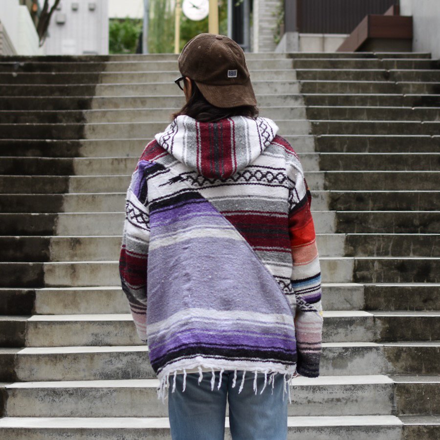 ( redad ) PATCHWORK MEXICAN RUG PARKA